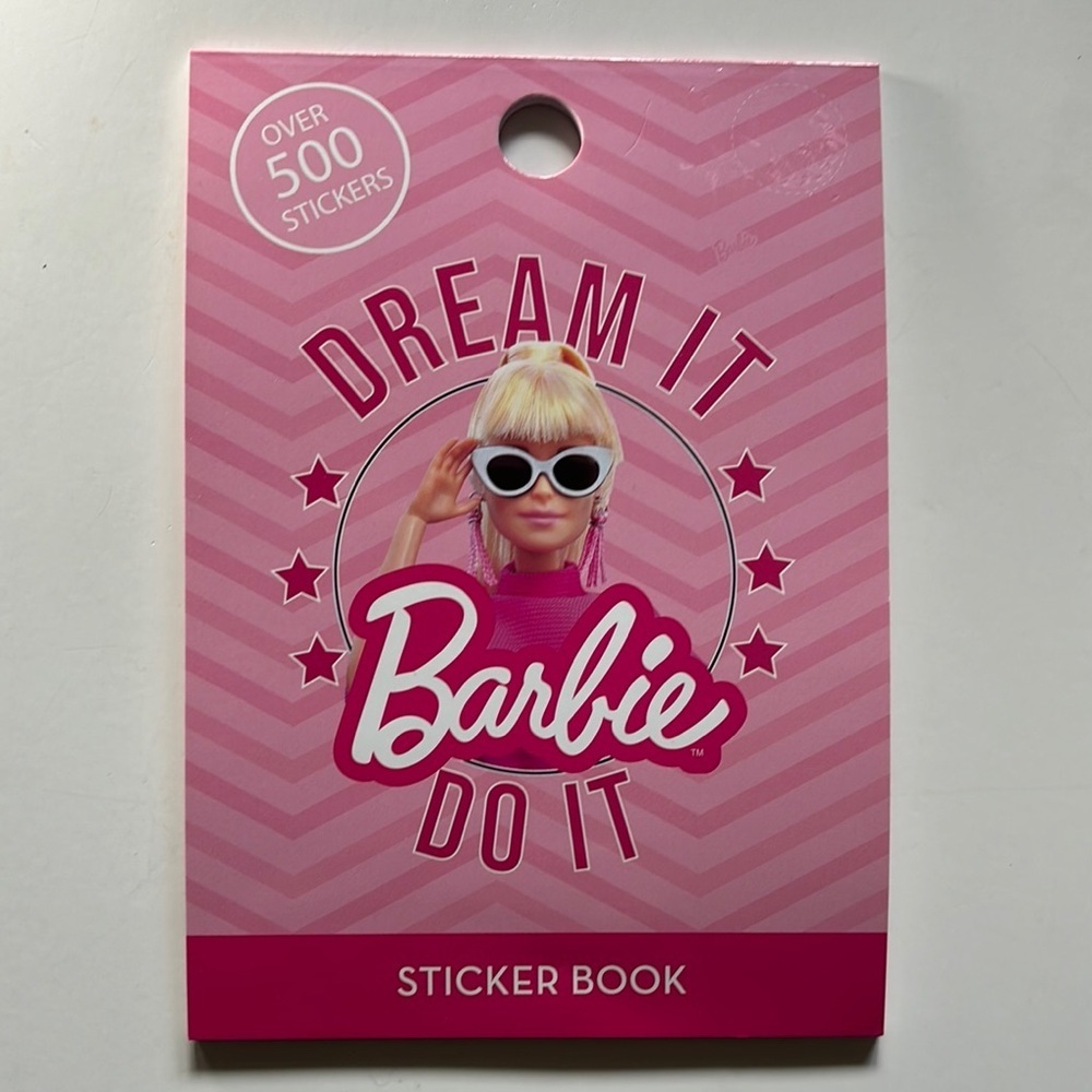 NWT-Barbie Pink Dream It Do It Sticker Book